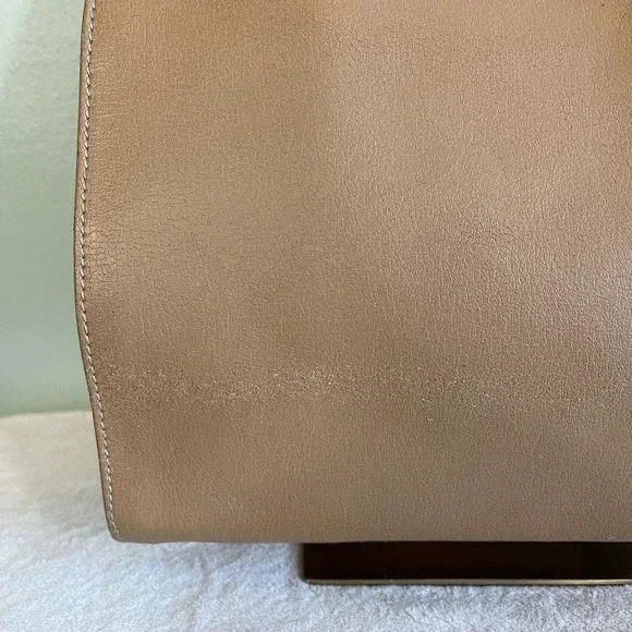 Vintage Luana Women's Brown Crossbody Leather Shoulder Tote Bag Made in Italy - Picture 15 of 16